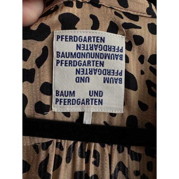 Women's Baum Und Pferdgarten Amber Midi Dress in Leopard Print size 34 - Picture 5 of 5